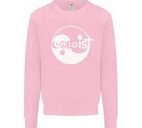 Coexist World Peace Love Religion Hippy Anti Guerra Uomo Sweatshirt Jumper