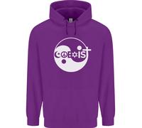 Coexist World Peace Love Religion Hippy Anti War Uomo Felpa