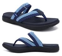 COFACE Ortopedici Infradito Donna Estive Spiaggia Piscina Mare Sandali Comode Supporto Arco Plantare Memory Foam Flip Flop Aperte Leggere Eleganti Moda Ciabatte Antiscivolo Gomma Suole Marina 37