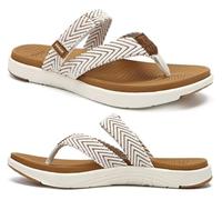 COFACE Ortopedici Infradito Donna Estive Spiaggia Piscina Sandali Comode Supporto Arco Plantare Memory Foam Flip Flop Aperte Leggere Eleganti Stoffa Ciabatte Antiscivolo Gomma Suole