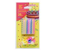 Cofalu - 613 Confezione 20 candeline, Colore: Multicolore