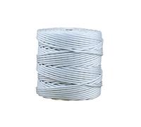 Cofan 08101012 Bobina de cordón Trenzado con Polipropileno, Blanco, 5 mm x 200 m