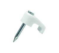 Cofan 51001090 Graffetta in plastica Cavo Piatto 3,9 x 2,2 mm, Verde, 3.9 x 2.2 mm, Set di 100 Pezzi