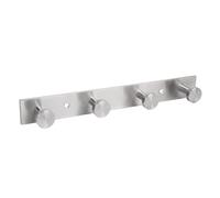 Cofan Appendiabiti da parete con 3, 4 o 5 ganci | acciaio inossidabile 304 | Finitura: satinata, appendiabiti da parete per bagni, ingressi, cucine, corridoi, camere da letto (1, 4 pomelli (21,6 x 2,7