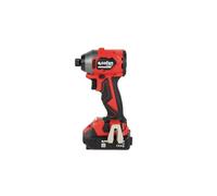 Cofan Avvitatore a percussione senza spazzole | per punte da 1/4" esagonali | Controllo della velocità variabile: 1900, 2800 e 3600 rpm | Include valigetta, caricatore e batteria agli ioni di litio da