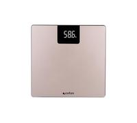 Cofan Bilancia da bagno digitale | Piattaforma in vetro temperato con display a LED | Misura precisa | Colore: pietra