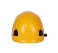 Cofan Casco di sicurezza industriale giallo | ABS CE EN397 ANSI - Regolatore per barba, nylon a 6 punti, lavori verticali per arrampicata, -40 °C + 60 °C, 400 g