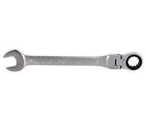 Cofan Chiave combinata snodata a 180º e a cricchetto | Realizzata in acciaio al cromo vanadio | Dimensioni: 19mm