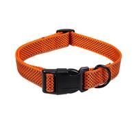 Cofan Collare catarifrangente per cani | Modello Reina | Arancione | 1,5 x 30-45 cm