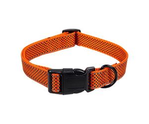 Cofan Collare catarifrangente per cani | Modello Reina | Arancione | 1,5 x 30-45 cm