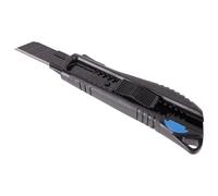 Cofan Coltello professionale | Materiale: ABS | Lama SK2 nera (9 mm) o (18 mm) o (25 mm) | Blocco automatico | Sostituzione rapida della lama (1, lama 18 mm)