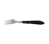 Cofan Confezione da 3 forchette da portata | Forchette da carne con 4 rebbi | Forchette con manico nero