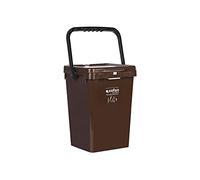 Cofan Contenitore marrone | Per rifiuti organici | Modello Ravioli | Capacità 25L