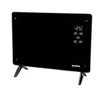 Cofan Convettore radiante a pannello in vetro | Potenza: 1500 W | Display LED | Telecomando | Controllo tramite app e compatibile con assistente vocale | Timer 24h