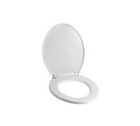 Cofan Copriwater per WC | Universale | Dimensioni 41,9 x 34,7 cm | Modello Atlin | Realizzato in polipropilene bianco antibatterico