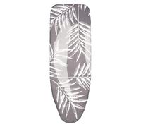 Cofan Fodera per asse da stiro | Misura universale | Materiale: 100% cotone | Imbottitura a 3 strati: schiuma, mollettone e cotone | Riflette il calore e il vapore | Custodia grigia con rami bianchi |