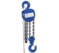 Cofan Paranco a catena manuale | Altezza di sollevamento: 6 m | Capacità di carico: 500, 1000, 2000, 3000 o 5000 kg | Colore: blu | Gancio resistente (blu, carico 5000 kg)
