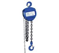 Cofan Paranco a catena manuale | Altezza di sollevamento: 6 m | Capacità di carico: 500, 1000, 2000, 3000 o 5000 kg | Colore: blu | Gancio resistente (blu, carico 500 kg)