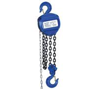 Cofan Paranco a catena manuale | Altezza di sollevamento: 6 m | Capacità di carico: 500, 1000, 2000, 3000 o 5000 kg | Colore: blu | Gancio resistente (blu, carico 3000 kg)