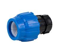 Cofan Raccordo dritto con filettatura femmina | Diametro da 75 mm e 2" 1/2 di filettatura | Venduto singolarmente