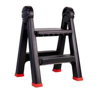 Cofan Scala pieghevole a 2 gradini | Superficie antiscivolo | Portata fino a 150 kg | Sgabello Scala in PP | Conforme alla norma EN 14183