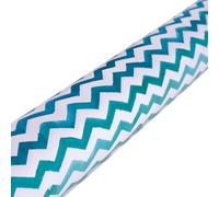 Cofan Tovaglia antimacchia con stampa digitale a righe | 50% cotone e 50% PVC | Dimensioni: 1,40 x 25 m