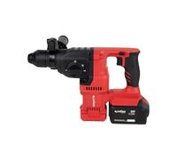 Cofan Trapano a martello perforatore SDS Plus multifunzione senza spazzole | 3 modalità: trapano, percute e scalpello; include: valigetta con accessori, batteria agli ioni di litio da 20 V e