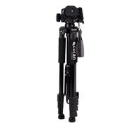 Cofan Treppiede telescopico | 3 gambe estensibili | Altezza regolabile da 49 cm a 149 cm | Materiale: ABS + lega di alluminio | Borsa da trasporto inclusa