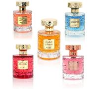 Cofanetto 5 Profumi - Eau de Parfum Donna & Unisex - Yana Pink, Jumrah, Blueberry Bliss, Faris Al Arabia, Zahra Arabia - 5x100ml - Profumo di Dubai - Lunga Durata - Idea Regalo