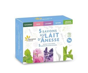Cofanetto 5 SAPONI con latte d'asina 500 gr