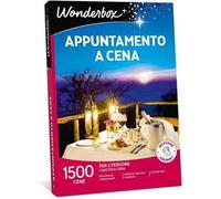 WONDERBOX - Cofanetto Regalo - Appunatamento a Cena - 1200 Cene - 1 Gustosa Cena - Osterie Tipiche, Trattorie - Idea Regalo per Compleanno - Per gli Amanti della Buona Tavola