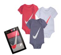Nike Kids Swoosh Short Sleeve Body 3 Units Multicolor 0-6 Months Bambini