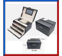 Cofanetto Box Scatola Portagioie Porta Orologi Bracciali Gioielli Collane Nero