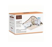 Fiocchi di Riso - COFANETTO CAMBIO COI FIOCCHI - Kit per un cambio pannolino coi fiocchi - Salviette Acqua NON Acqua, Pasta Cambio, Detergente Intimo Mioderm - IDEA REGALO