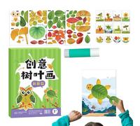 Cofanetto Creativo Foglie Naturali - Gioco di Espressione Manuale per Adolescenti, Kit Libero Creativo Ecologico, Artigianato Giocoso | Ragazze, Ragazzi ttività scolastica, Scoperta