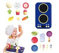 Cofanetto da cucina per bambini, gioco d'imitazione cucinino con suoni e, giocattolo educativo e giocoso per ragazze ragazzi compleanno attività materna