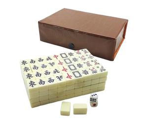 Cofanetto De Mahjong - Mini versione cinese interattiva e giocosa, giochi di Mahjong per la famiglia, per interni esterni, viaggi, casa, feste, famiglie, adulti principianti