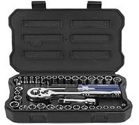Cofanetto Di Prese Cr-V 1/4-Inch E 3/8-Inch E Chiave a Cricchetto a Sgancio Rapi