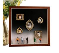 Cofanetto di presentazione di souvenir Museo in miniatura immersivo | Memory Box con mini cornici dorate per comodino, camera da letto, appartamento, compleanno, feste,