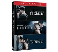 cofanetto Fifty shades trilogia 50 CINQUANTA SFUMATURE ROSSO/GRIGIO/NERO+LIBRO