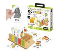 HEADU - Il Cofanetto delle Flashcards 100 parole - La Più Ricca Raccolta di Flashcards Per Imparare le Prime Parole | Gioco Educativo 2 3 4 Anni, Imparare a Parlare, Idea Regalo Natale, Made in Italy