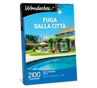 Wonderbox - Fuga dalla Città Idea Regalo - per Due Pacchetto Viaggio Regalo per Due Valido per 3 Anni E 3 Mesi | Cofanetto Regalo Donna, Cofanetto Regalo Uomo | Gift Box