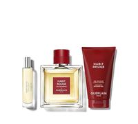 Guerlain Habit Rouge EDT Cofanetto 100 ML Eau de Toilette + 75 ML Gel Doccia + 10 ML Eau de Toilette Purse Spray