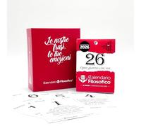 Cofanetto Il Calendario Filosofico, con Inserto del Calendario 2026 Formato A6 da 10x14 cm, Custodisci i Ricordi e le Pagine che Ami del Calendario Filosofico, Il Primo e L'Originale Creato a Bologna
