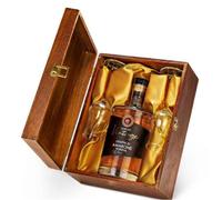 Cofanetto in Legno Grappa Vintage Amarone Riserva 36 Mesi Marcati cl.70 + 2 Bicc