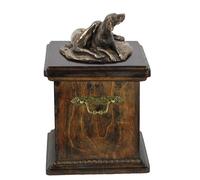 Weimaraner Holzurne Con Una Statua Art-Dog