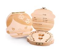 Cofanetto in legno porta dentini da latte per femminuccia