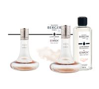 Cofanetto Lampe Berger X STARCK rosa con ricarica Peau de Soie