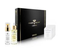 Cofanetto Nutriente - 1 Crema Viso con Oro Collloidale, X50 Antiaging + 1 Olio viso Antimacchie con Oro 24 Kt e 7 Oli essenziali - in omaggio set di campioncini - Festa Della Mamma, Compleanno, Laurea