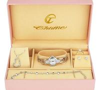 Cofanetto Orologio Donna - Parure di gioielli- Collana-Anello- Orecchini